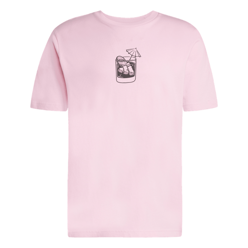 Camiseta-Manga-Corta-adidas-para-hombre-M-L-Drink-Tee-para-moda-color-rosado.-Frontal-Sobre-Modelo