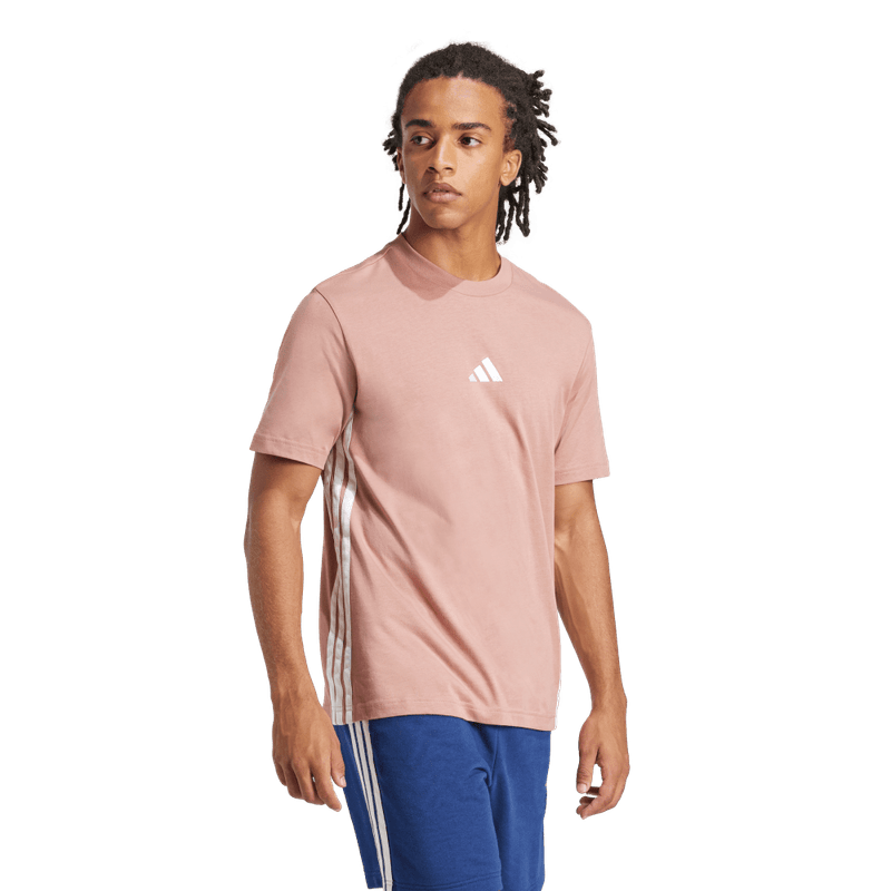 Camiseta-Manga-Corta-adidas-para-hombre-M-3S-Sj-T-para-moda-color-rojo.-Reverso-Sin-Modelo