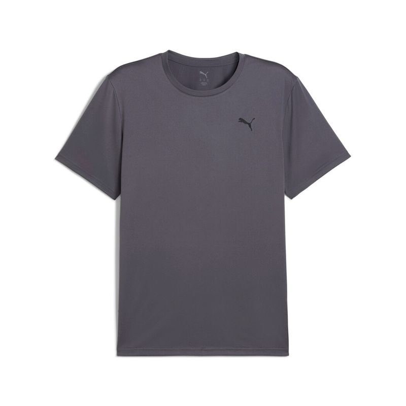 Camiseta-Manga-Corta-puma-para-hombre-M-Tad-Essentials-Left-Chest-Logo-Tee-para-entrenamiento-color-gris.-Frente-Sin-Modelo