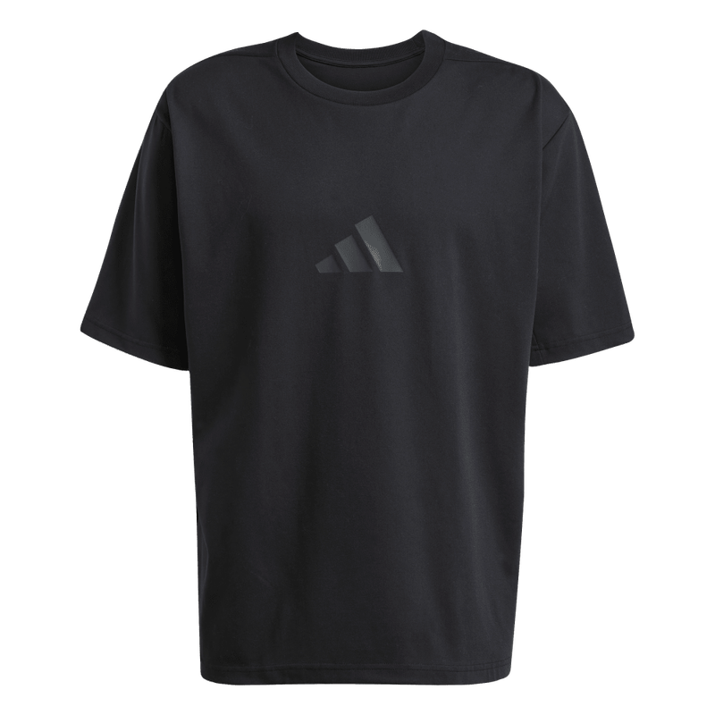 Camiseta-Manga-Corta-adidas-para-hombre-M-Z.N.E.-Tee-Lo-para-moda-color-negro.-Frontal-Sobre-Modelo