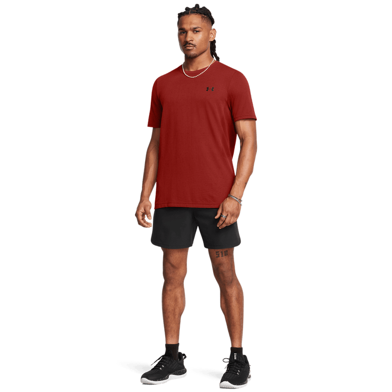 Camiseta-Manga-Corta-under-armour-para-hombre-Vanish-Seamless-Ss-para-entrenamiento-color-naranja.-Outfit-Completo