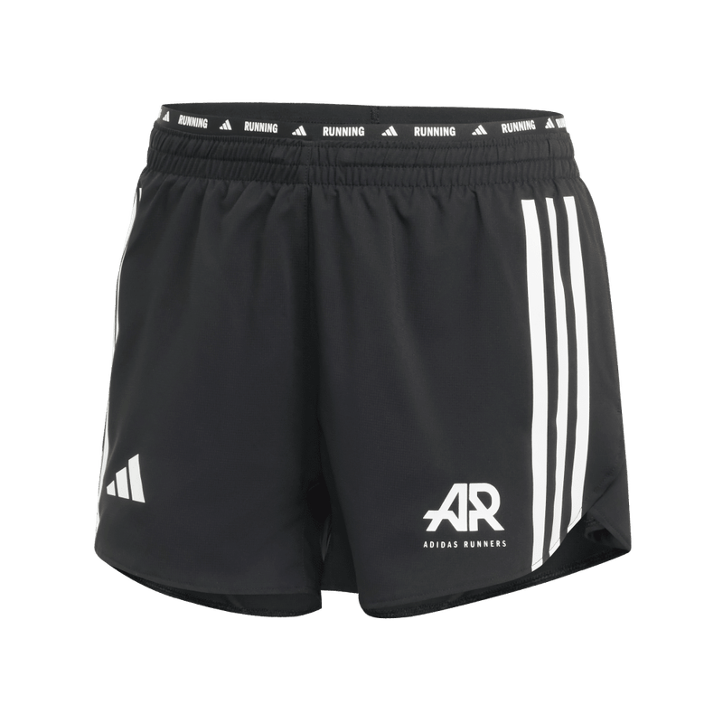 Pantaloneta-adidas-para-mujer-Otr-Ar-Short-W-para-correr-color-negro.-Frontal-Sobre-Modelo