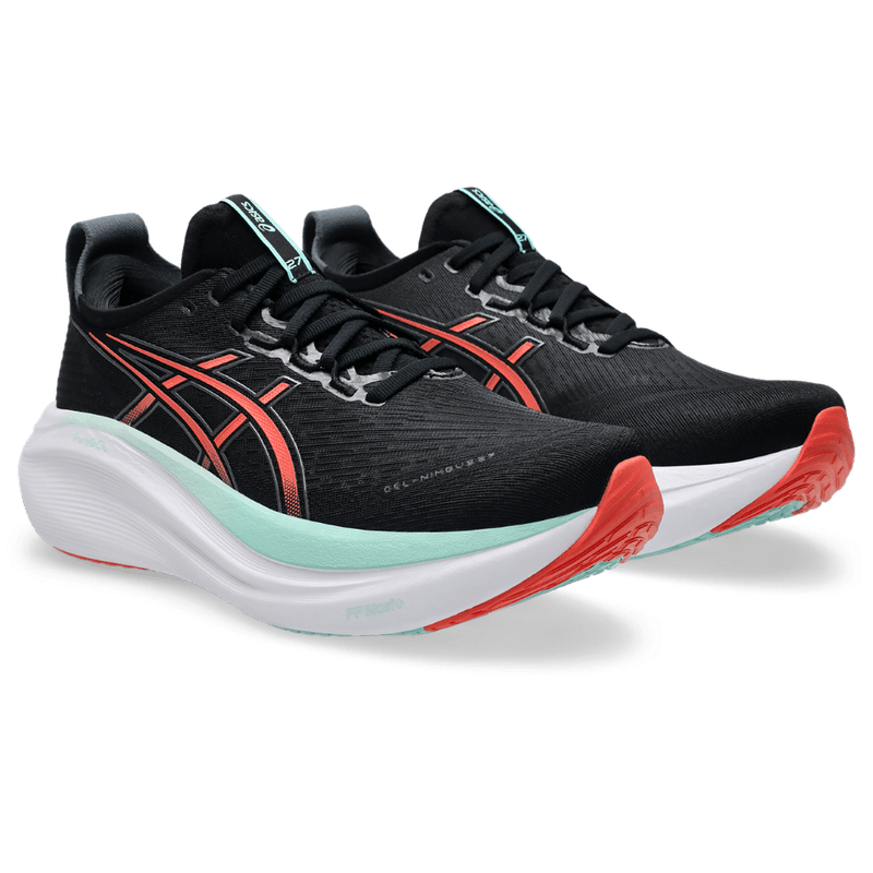 Tenis-asics-para-hombre-Gel-Nimbus-27-para-correr-color-negro.-Par-Alineados