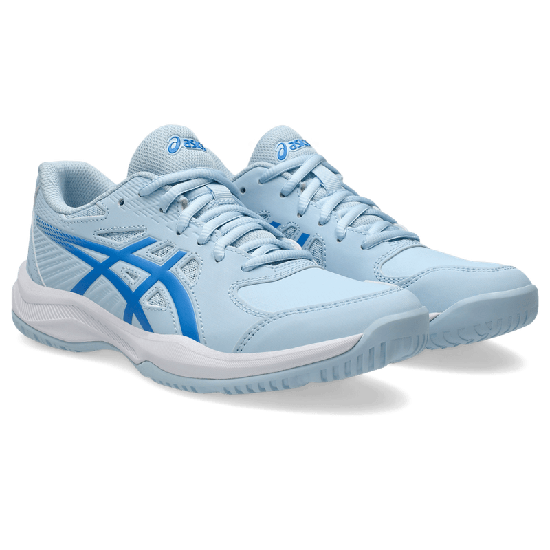 Tenis-asics-para-mujer-Court-Slide-4-para-tenis-color-azul.-Par-Alineados