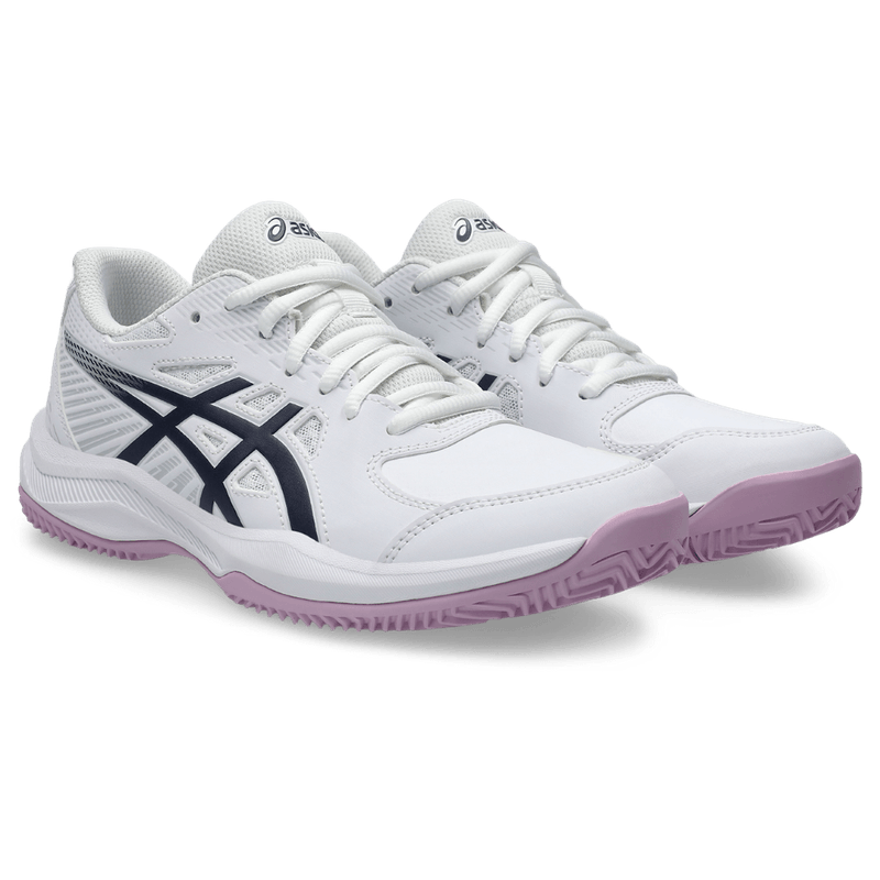 Tenis-asics-para-mujer-Court-Slide-4-Clay-Oc-para-tenis-color-blanco.-Par-Alineados