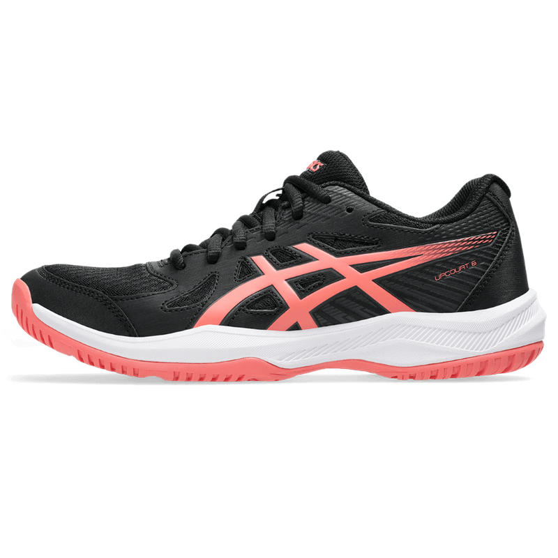 Tenis-asics-para-mujer-Upcourt-6-para-indoor-color-negro.-Lateral-Externa-Derecha