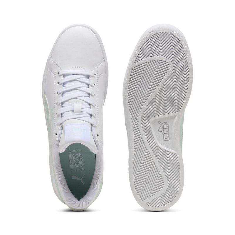 Tenis-puma-para-mujer-Puma-Smash-3.0-L-Wns-para-moda-color-blanco.-Suela