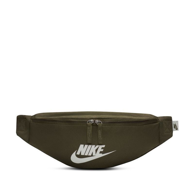 Canguro-nike-para-hombre-Nk-Heritage-Waistpack-para-moda-color-verde.-Frente-Sin-Modelo