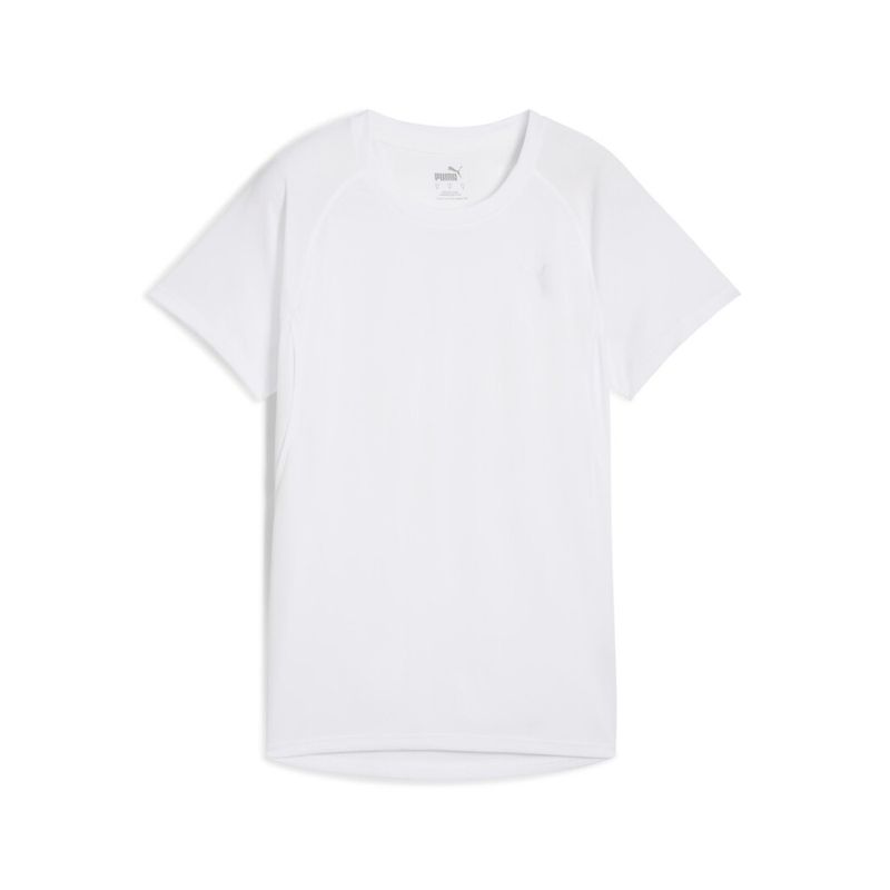 Camiseta-Manga-Corta-puma-para-mujer-Run-Velocity-Tee-W-para-correr-color-blanco.-Frente-Sin-Modelo