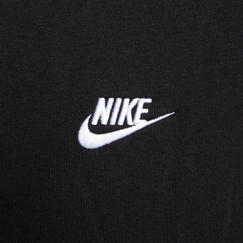 Hoodie-nike-para-mujer-W-Nsw-Club-Flc-Fz-Hoodie-Std-para-moda-color-blanco.-Reverso-Sobre-Modelo