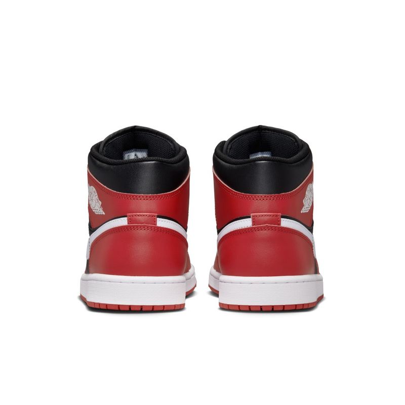 Tenis-nike-para-hombre-Air-Jordan-1-Mid-para-moda-color-negro.-Talon