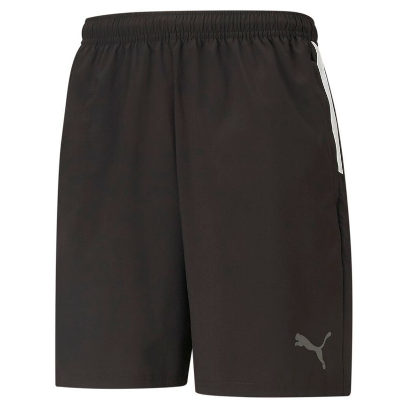 Pantaloneta-puma-para-hombre-Teamliga-Sideline-Shorts-para-futbol-color-negro.-Frente-Sin-Modelo