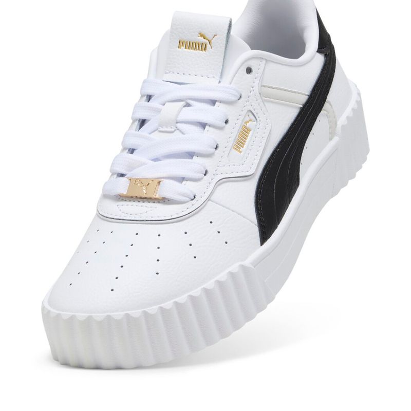 Tenis-puma-para-mujer-Carina-3.0-Luxe-Wns-para-moda-color-blanco.-Capellada