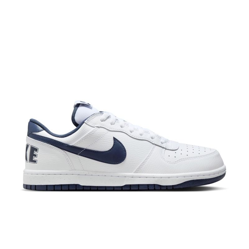 Tenis-nike-para-hombre-Big-Nike-Low-para-moda-color-blanco.-Lateral-Externa-Derecha
