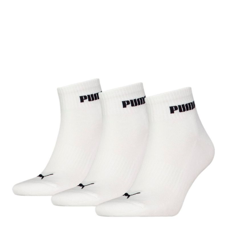 Medias-puma-unisex-Puma-Unisex-New-Generation-Cushioned-Qua-para-moda-color-blanco.-Frente-Sin-Modelo