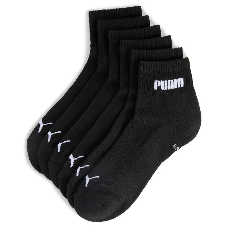 Medias-puma-unisex-Puma-Unisex-New-Generation-Cushioned-Qua-para-moda-color-negro.-Frente-Sin-Modelo