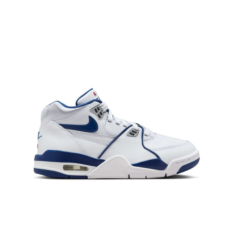 Tenis-nike-para-niño-Air-Flight-89-Bg-para-moda-color-blanco.-Lateral-Externa-Derecha