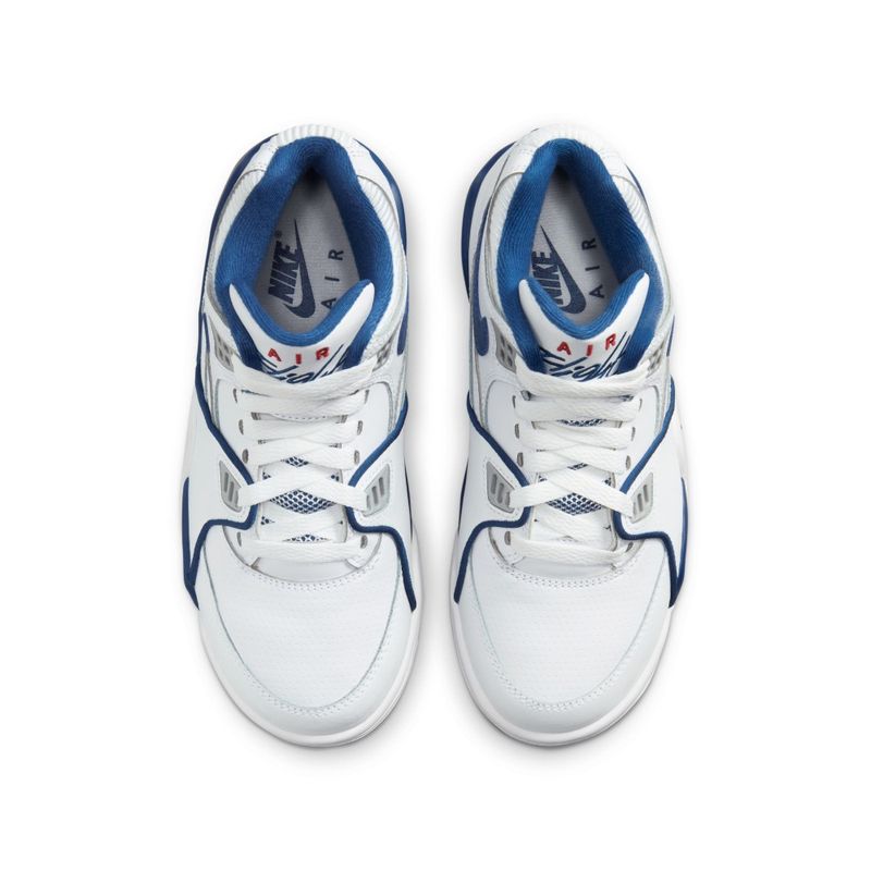 Tenis-nike-para-niño-Air-Flight-89-Bg-para-moda-color-blanco.-Capellada