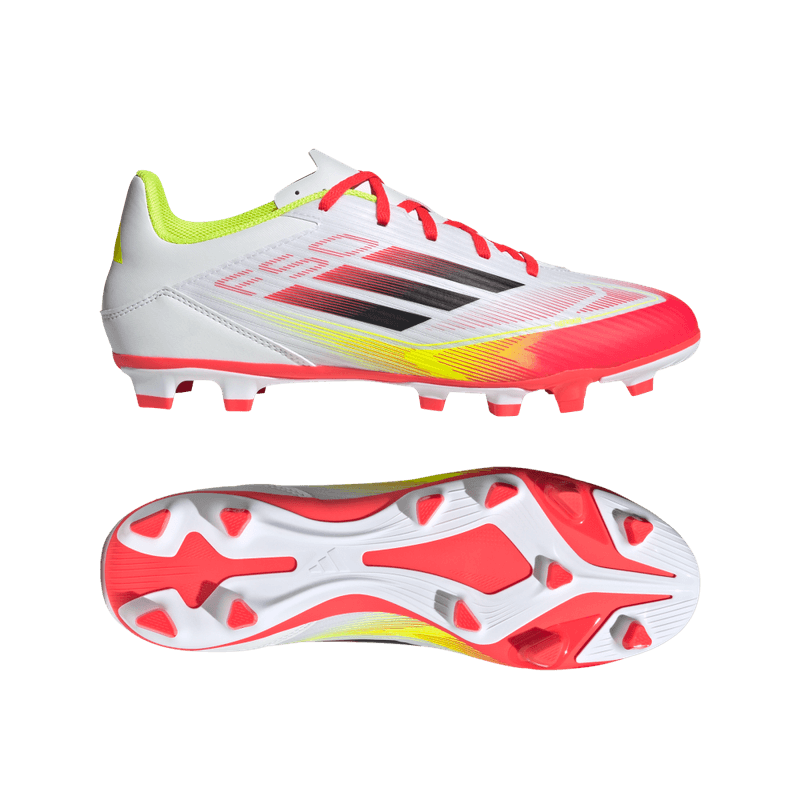 Guayos-adidas-unisex-F50-Club-Fg-Mg-para-futbol-color-blanco.-Media-Suela