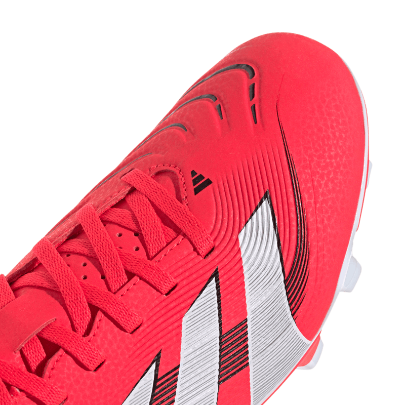 Guayos-adidas-unisex-Predator-Club-Fg-Mg-para-futbol-color-rojo.-Lateral-Y-Suela