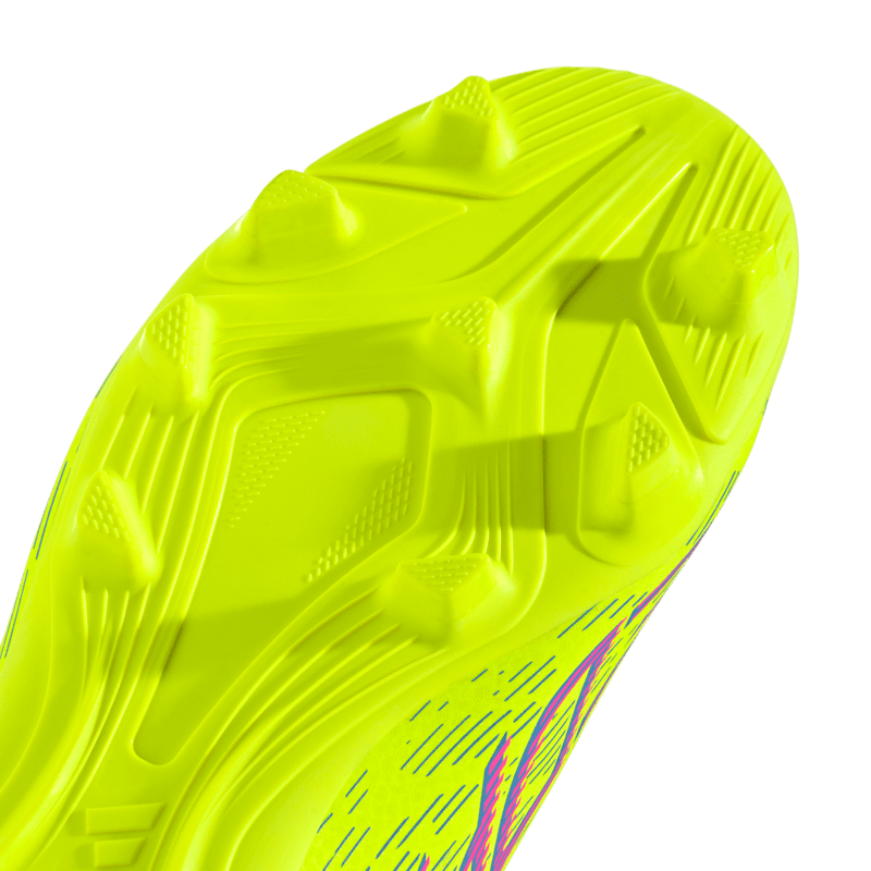 Guayos-adidas-para-niño-Predator-Club-Fg-Mg-para-futbol-color-verde.-Par-Laterales