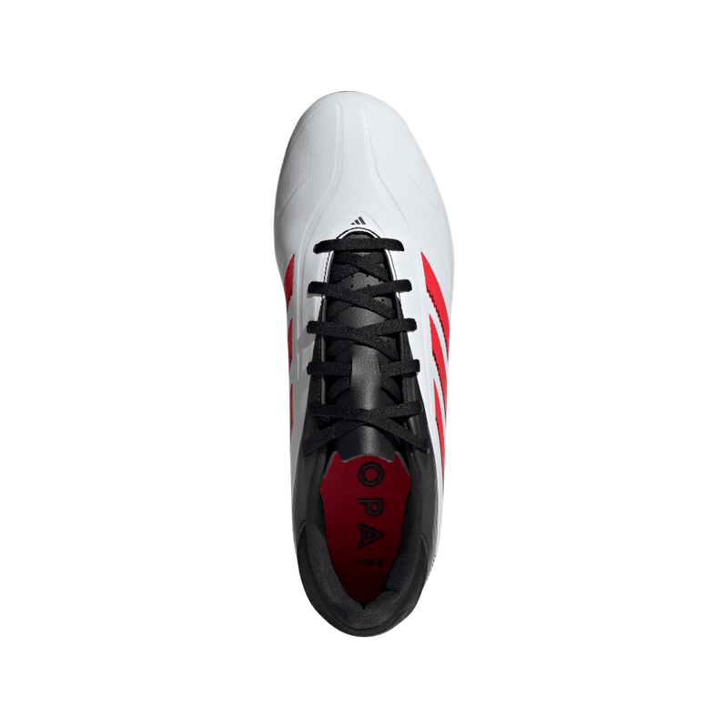 Guayos-adidas-unisex-Copa-Pure-Iii-Club-para-futbol-color-blanco.-Vista-Lateral-Pares