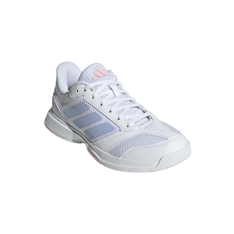 Tenis-adidas-para-mujer-Ligra-8-W-para-indoor-color-blanco.-Par-Alineados