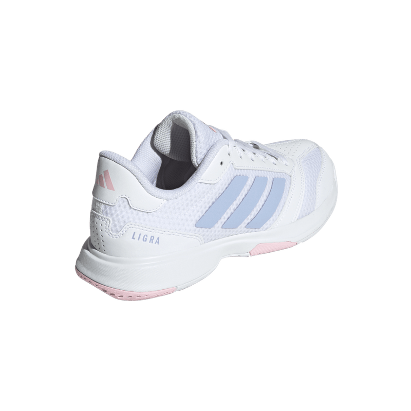 Tenis-adidas-para-mujer-Ligra-8-W-para-indoor-color-blanco.-Par-Laterales
