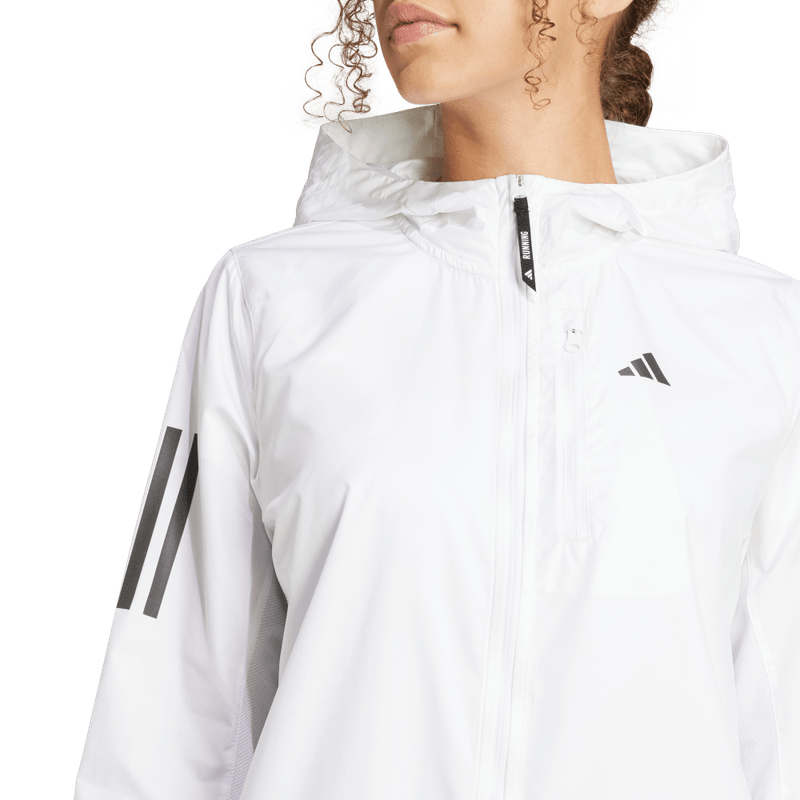 Chaqueta-adidas-para-mujer-Otr-B-Jkt-para-correr-color-blanco.-Detalle-1