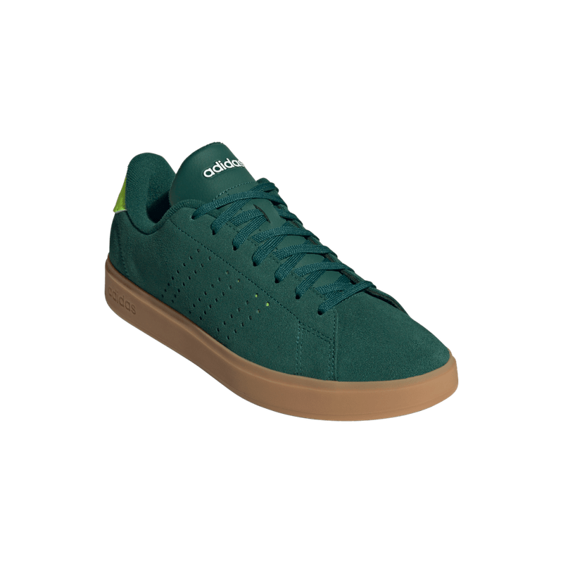 Tenis-adidas-para-hombre-Advantage-2.0-para-moda-color-verde.-Par-Alineados