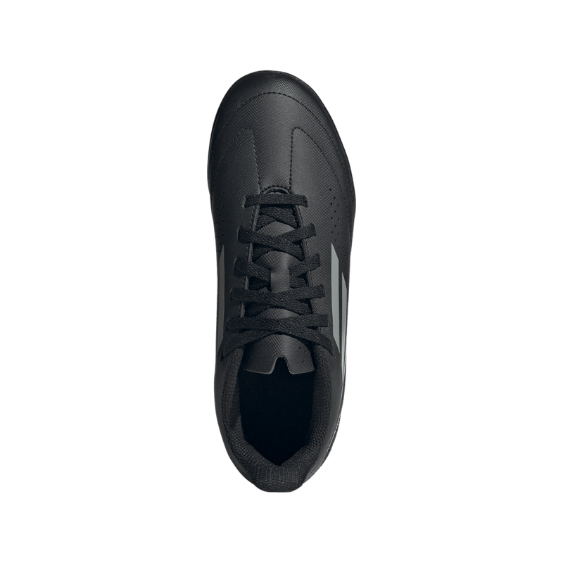 Guayos-adidas-para-niño-Deportivo-Iii-Tf-J-para-futbol-color-negro.-Vista-Lateral-Pares