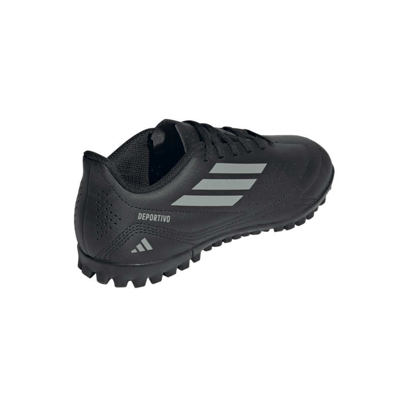 Guayos-adidas-para-niño-Deportivo-Iii-Tf-J-para-futbol-color-negro.-Par-Alineados