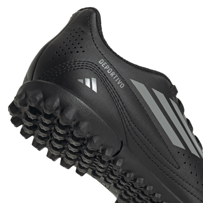 Guayos-adidas-para-niño-Deportivo-Iii-Tf-J-para-futbol-color-negro.-Par-Laterales