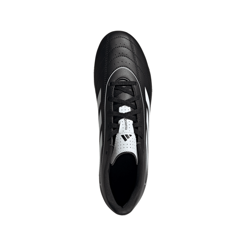Guayos-adidas-unisex-Goletto-Ix-Fg-Mg-para-futbol-color-negro.-Vista-Lateral-Pares