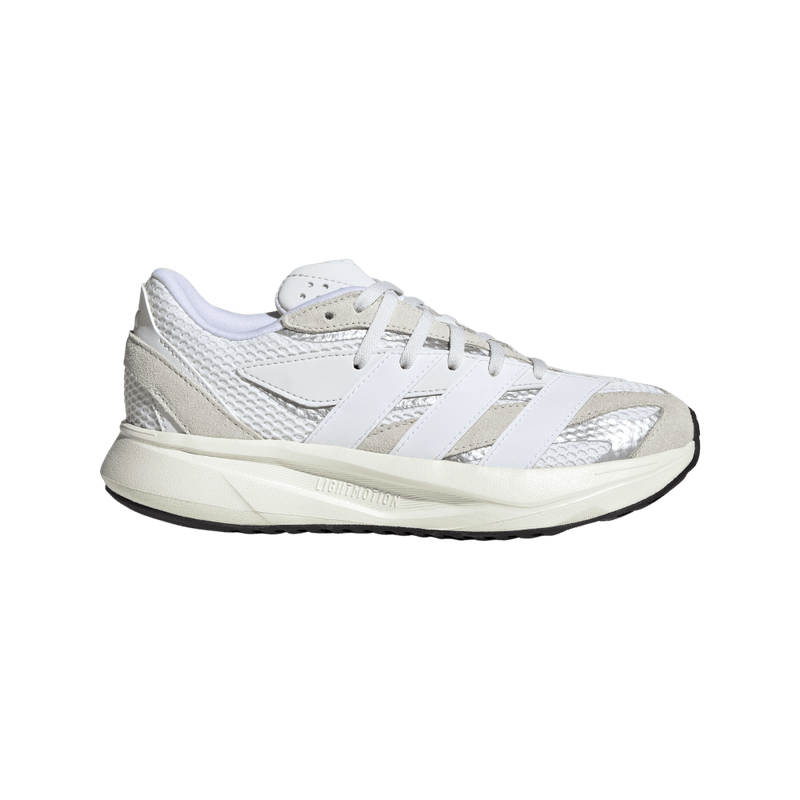 Tenis-adidas-para-niño-Lightblaze-J-para-moda-color-blanco.-Lateral-Externa-Derecha