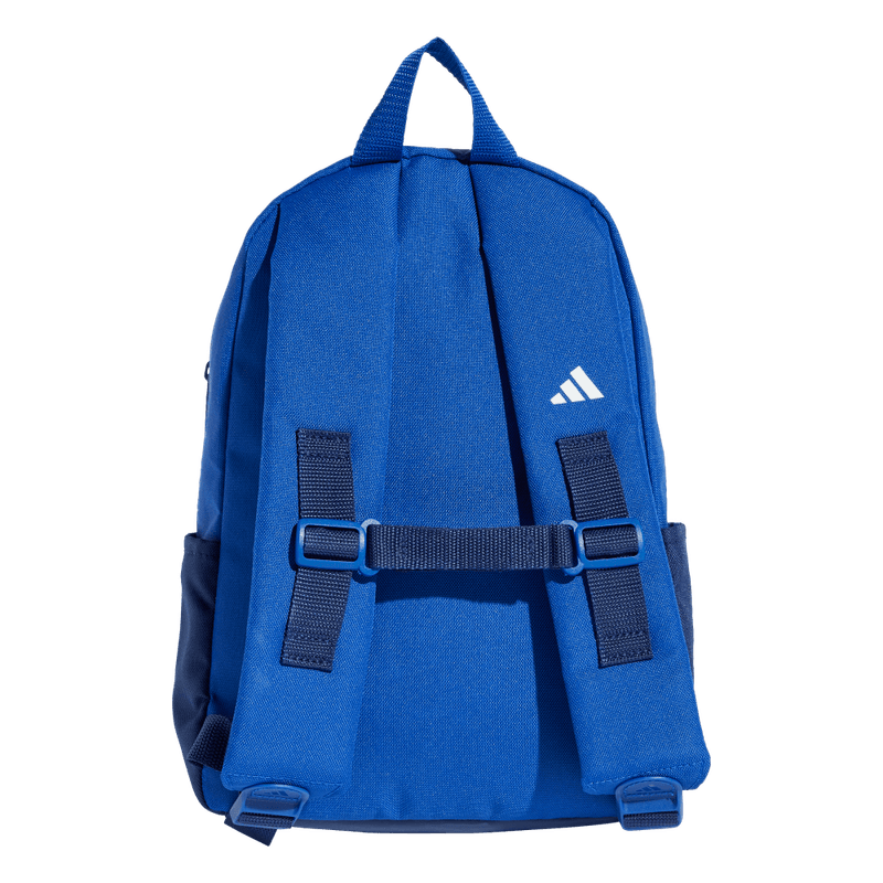 Morral-adidas-para-niño-Lk-Bp-3Bar-para-moda-color-azul.-Reverso-Sin-Modelo