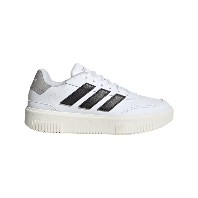 Tenis-adidas-para-mujer-Courtblock-Bold-para-moda-color-blanco.-Lateral-Externa-Derecha