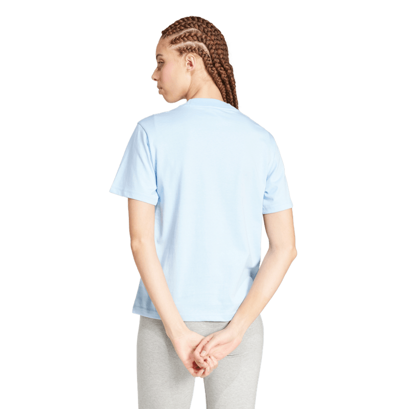 Camiseta-Manga-Corta-adidas-para-mujer-W-Bl-Sj-T-para-moda-color-azul.-Frente-Sin-Modelo