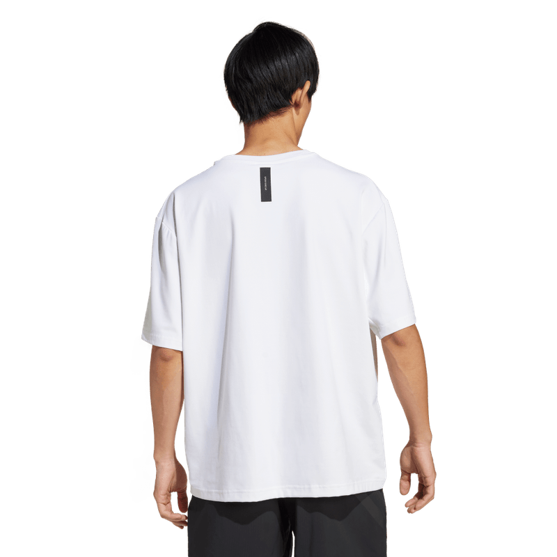 Camiseta-Manga-Corta-adidas-para-hombre-M-Z.N.E.-Tee-Lo-para-moda-color-blanco.-Frente-Sin-Modelo