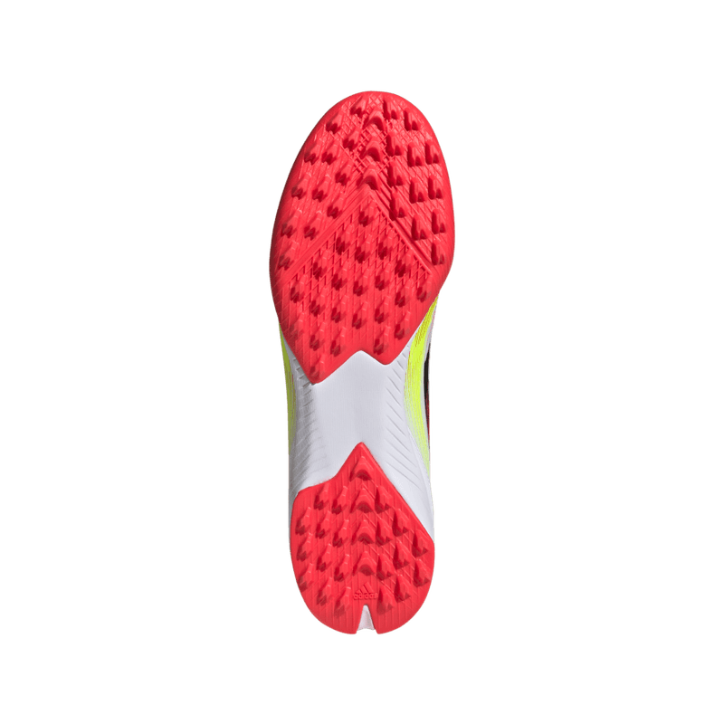 Guayos-adidas-unisex-F50-League-Tf-para-futbol-color-blanco.-Capellada