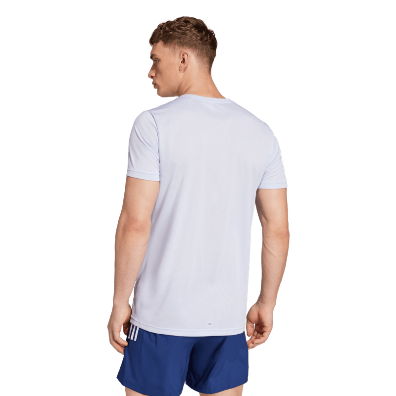 Camiseta-Manga-Corta-adidas-para-hombre-Run-It-Tee-para-correr-color-morado.-Frente-Sin-Modelo
