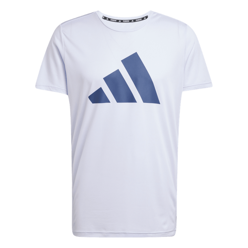 Camiseta-Manga-Corta-adidas-para-hombre-Run-It-Tee-para-correr-color-morado.-Frontal-Sobre-Modelo
