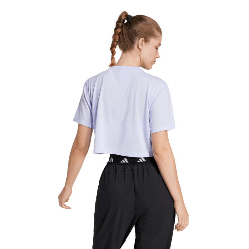 Camiseta-Manga-Corta-adidas-para-mujer-We-Min-Tee-para-entrenamiento-color-morado.-Frente-Sin-Modelo