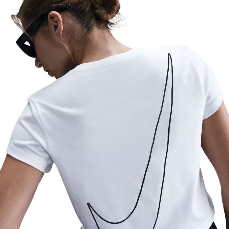 Camiseta-Manga-Corta-nike-para-mujer-W-Nsw-Club-Ss-Tee-Hbr-Md-para-moda-color-blanco.-Detalle-2