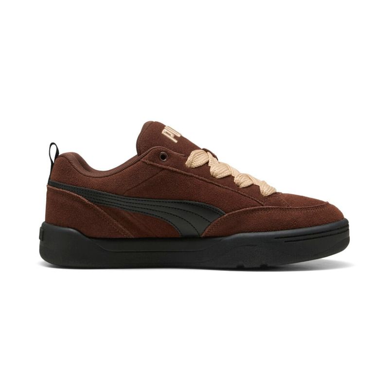 Tenis-puma-para-hombre-Park-Lifestyle-Raw-para-moda-color-cafe.-Lateral-Externa-Derecha