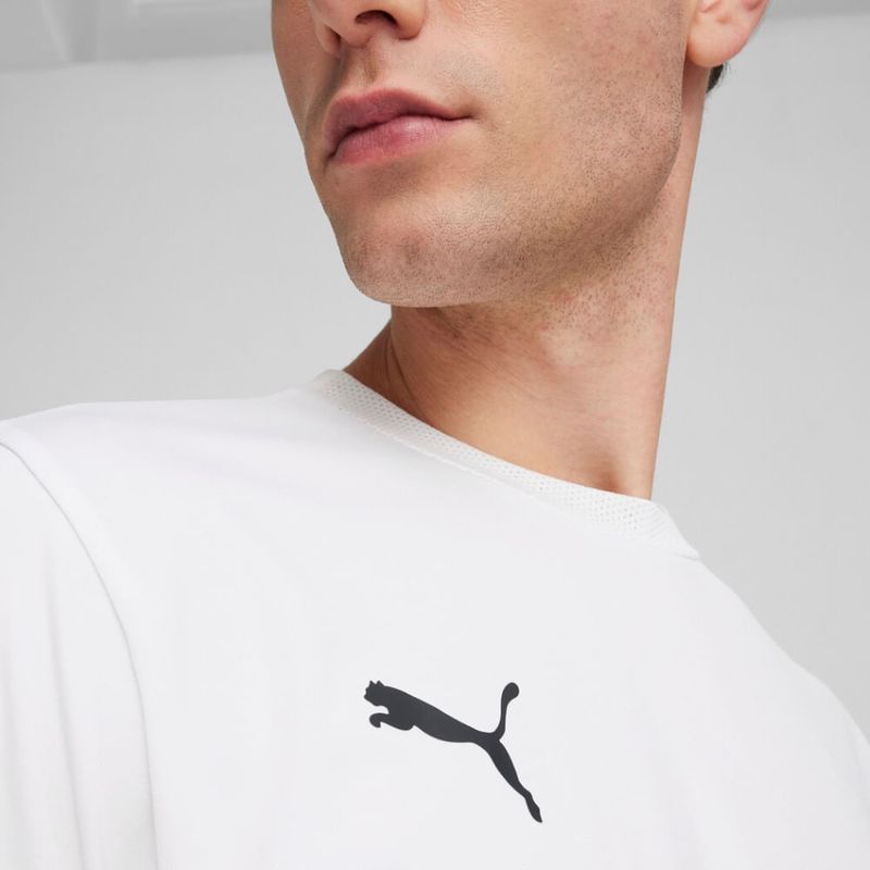 Camiseta-Manga-Corta-puma-para-hombre-Individual-Panel-Jersey-para-tenis-color-blanco.-Detalle-5