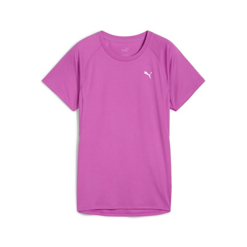 Camiseta-Manga-Corta-puma-para-mujer-Run-Velocity-Tee-W-para-correr-color-morado.-Frente-Sin-Modelo