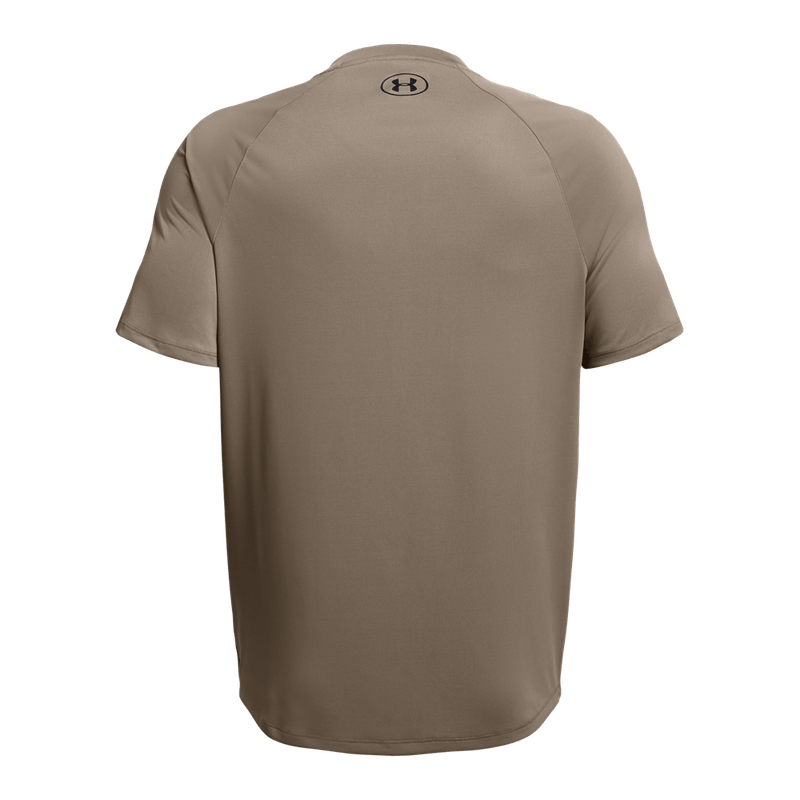 Camiseta-Manga-Corta-under-armour-para-hombre-Ua-Tech-2.0-Ss-Tee-para-entrenamiento-color-cafe.-Reverso-Sin-Modelo