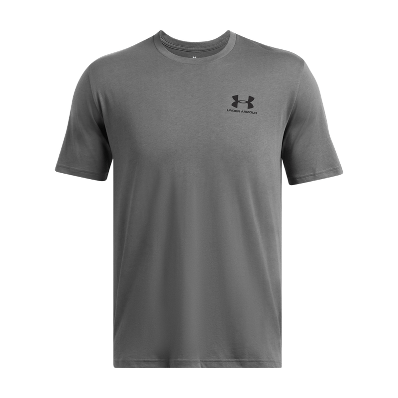 Camiseta-Manga-Corta-under-armour-para-hombre-Ua-M-Sportstyle-Lc-Ss-para-entrenamiento-color-gris.-Frente-Sin-Modelo