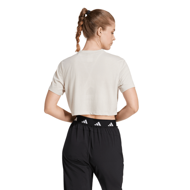 Camiseta-Manga-Corta-adidas-para-mujer-We-Min-Tee-para-entrenamiento-color-gris.-Frente-Sin-Modelo